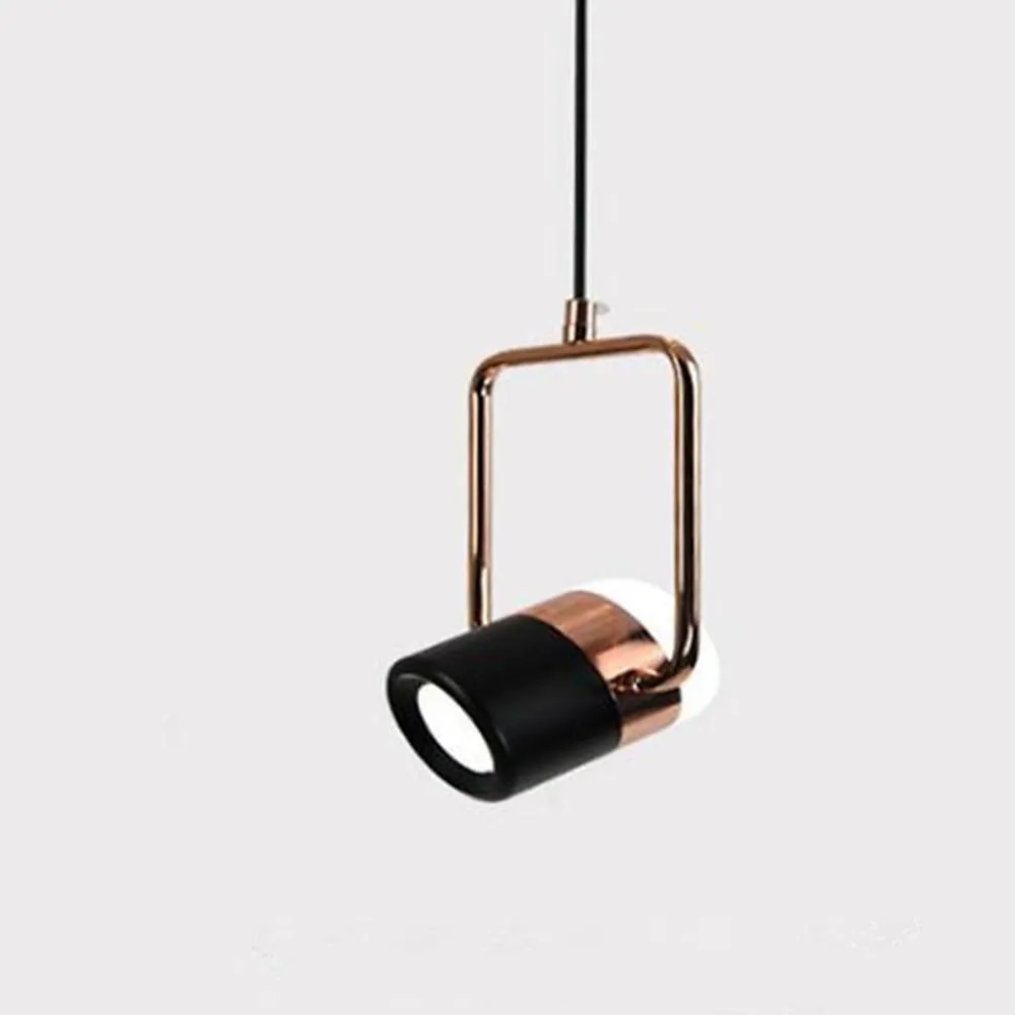 Lighom modern projector-style metal pendant lighting — Brushed Gold