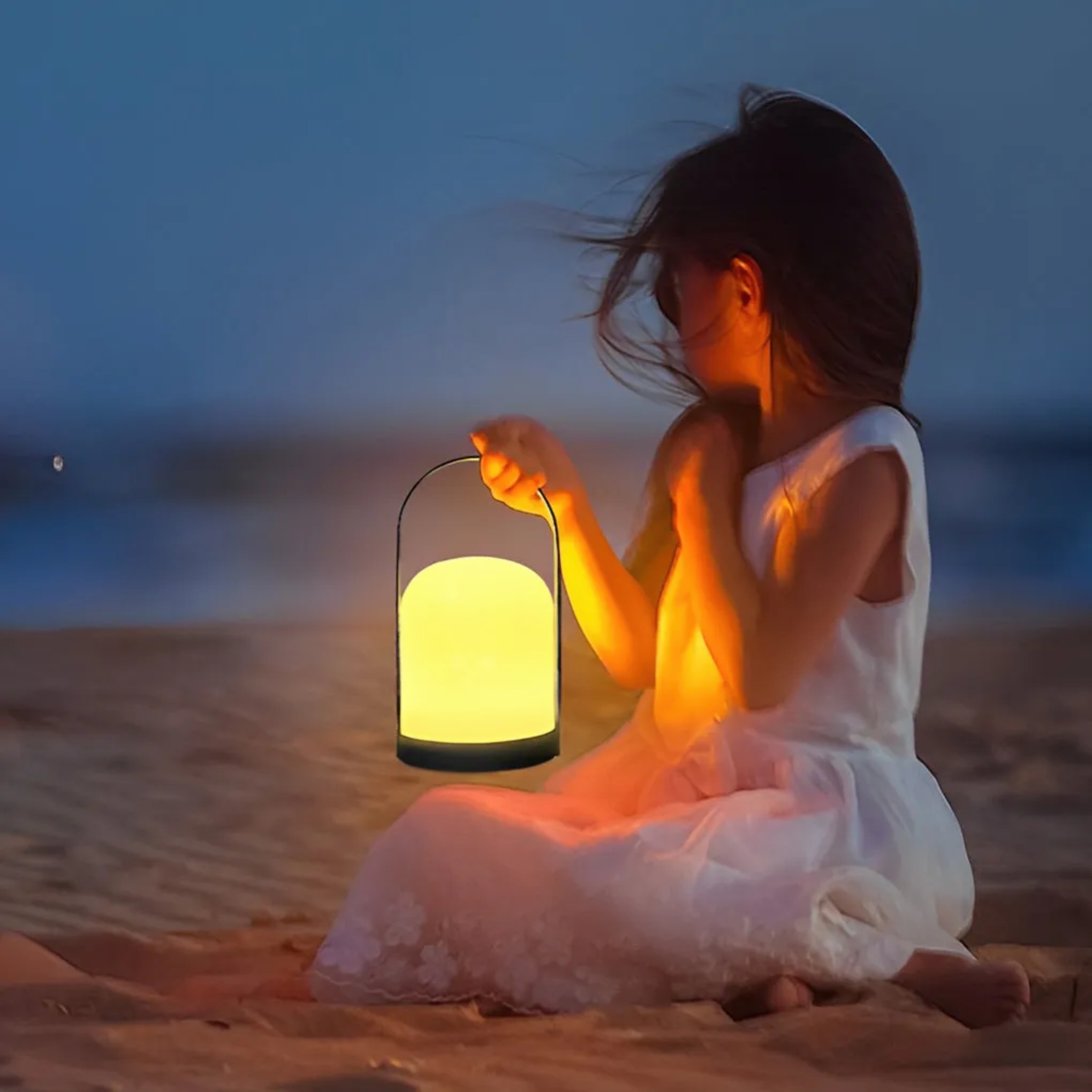 Modern mini camping black synthetic metal acrylic table lamps, Lighom