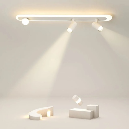 Small spherical white flush mount lighting, Lighom — Cool White (6000K)