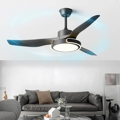 Modern reversible variable synthetic ceiling fans — 41.7" Diameter / Matte Black