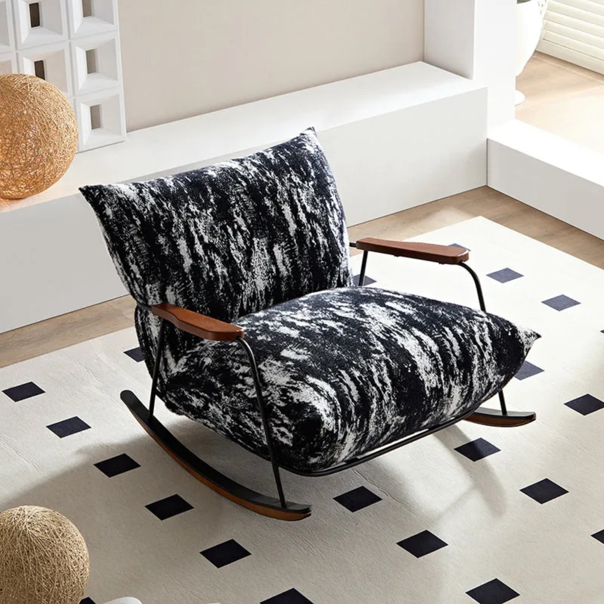 Shake retro black accent chairs, Lighom
