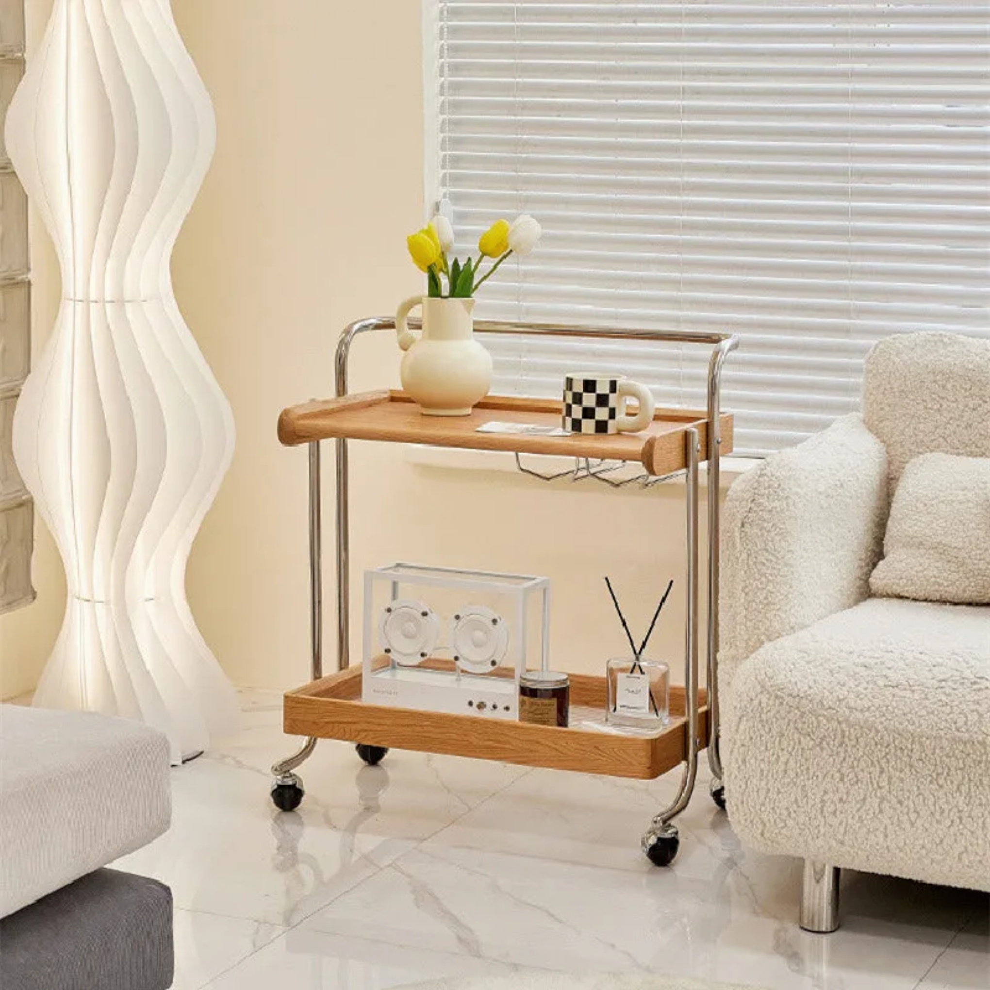 Retro rectangular end wood end & side tables
