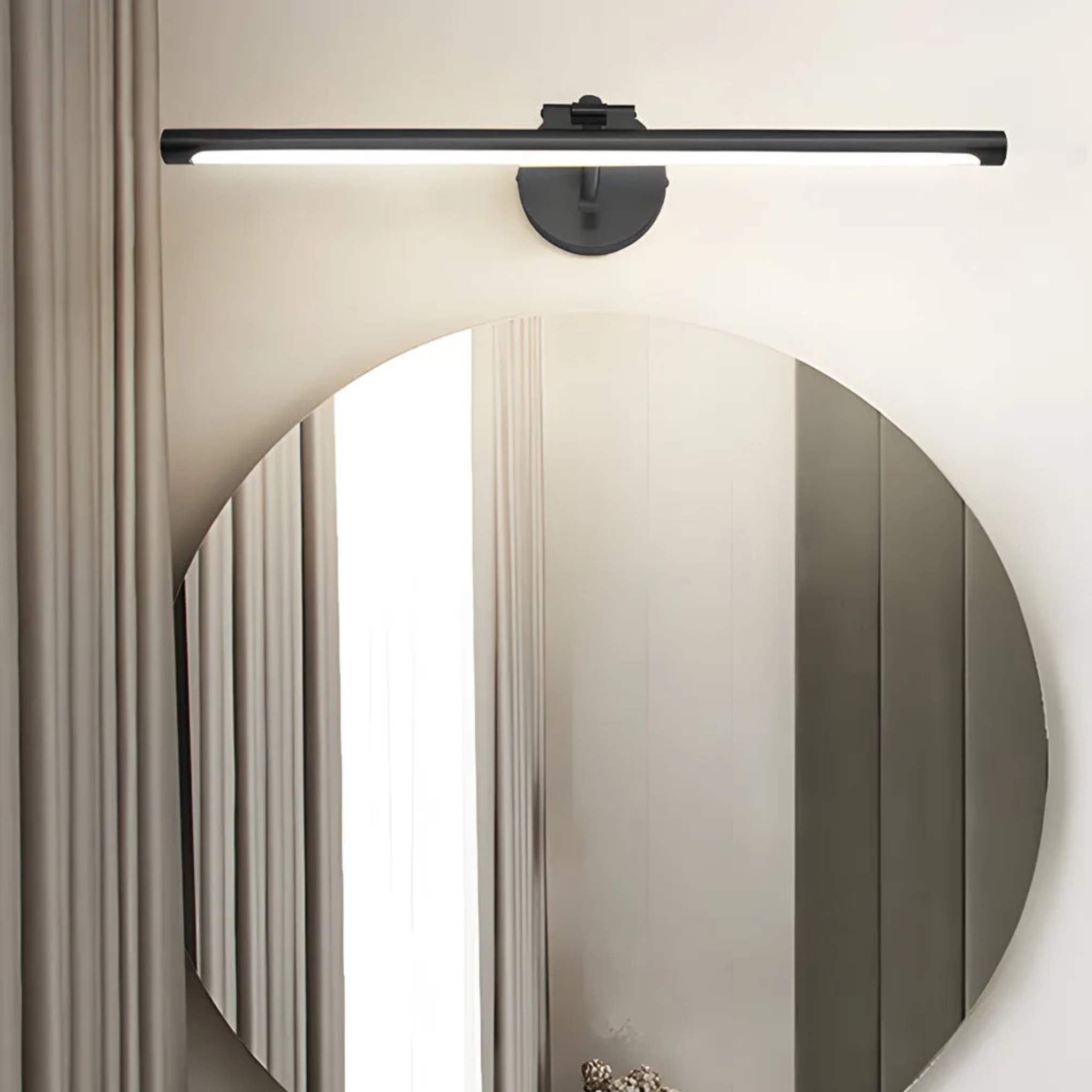 Modern vanity rotatable bronze copper bathroom vanity lighting — 15.7" W x 3.1" H
