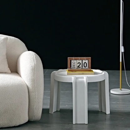 Nordic stackable geometry green low stools, Lighom