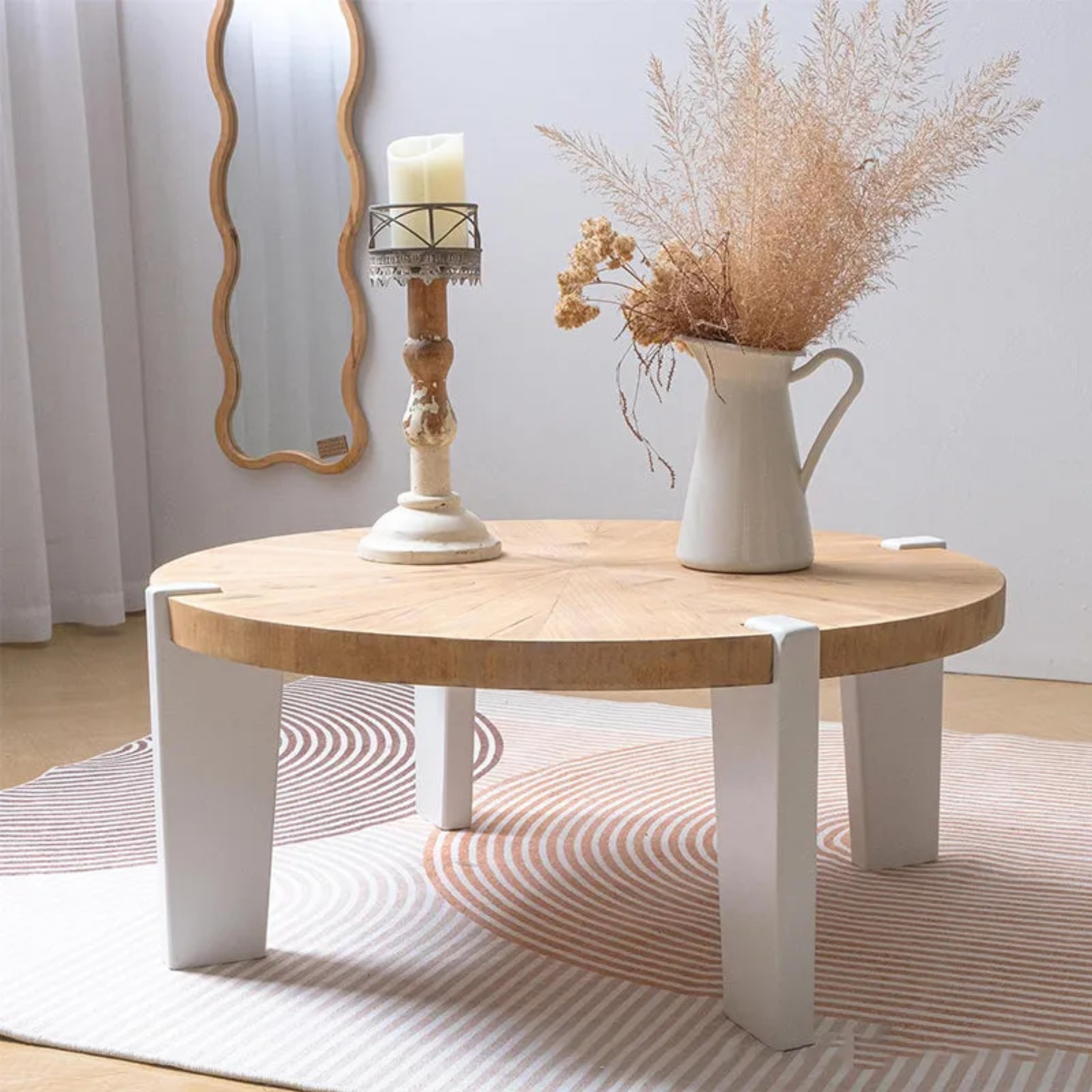 Nordic solid end wood end & side tables