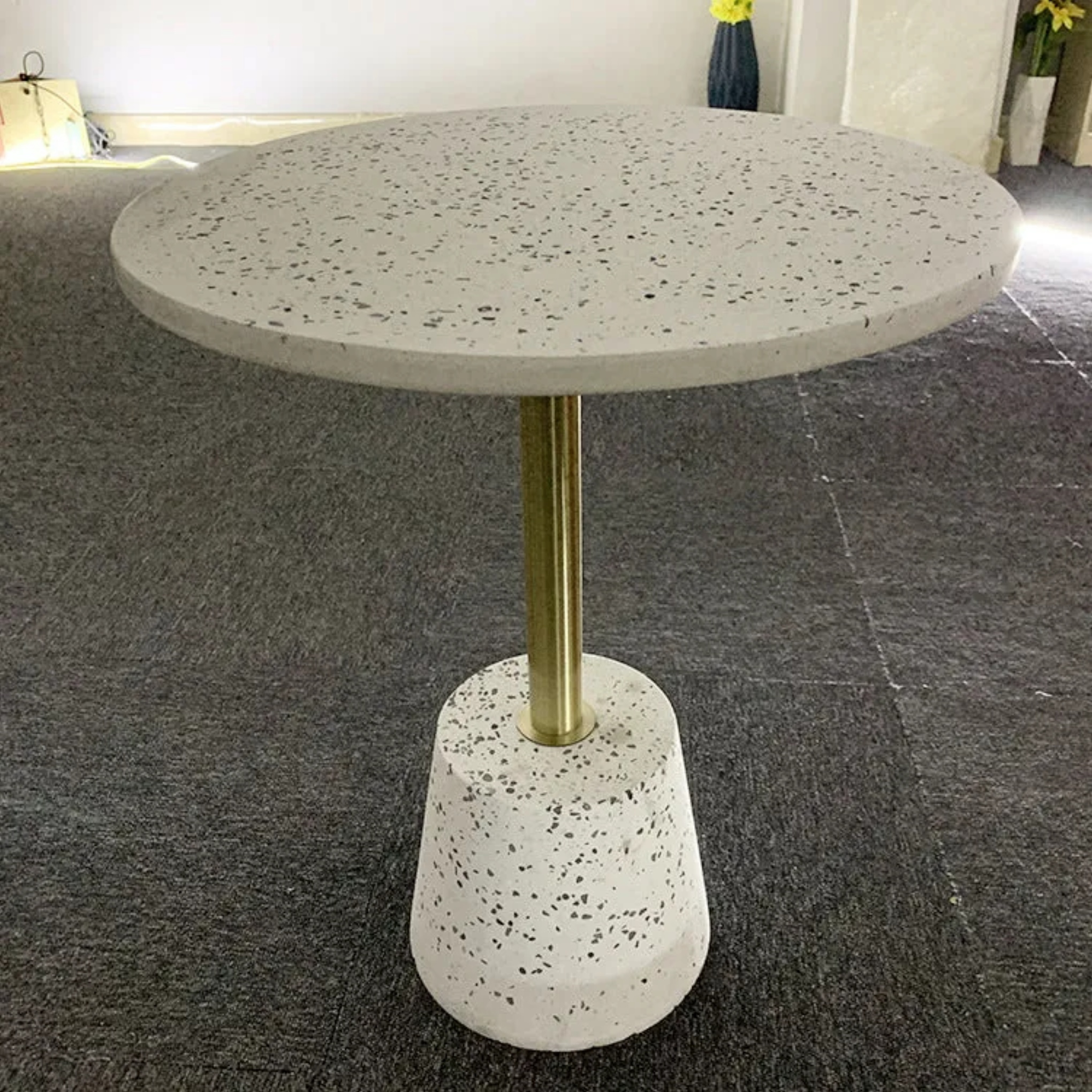 Lighom nordic end tapered black end & side tables
