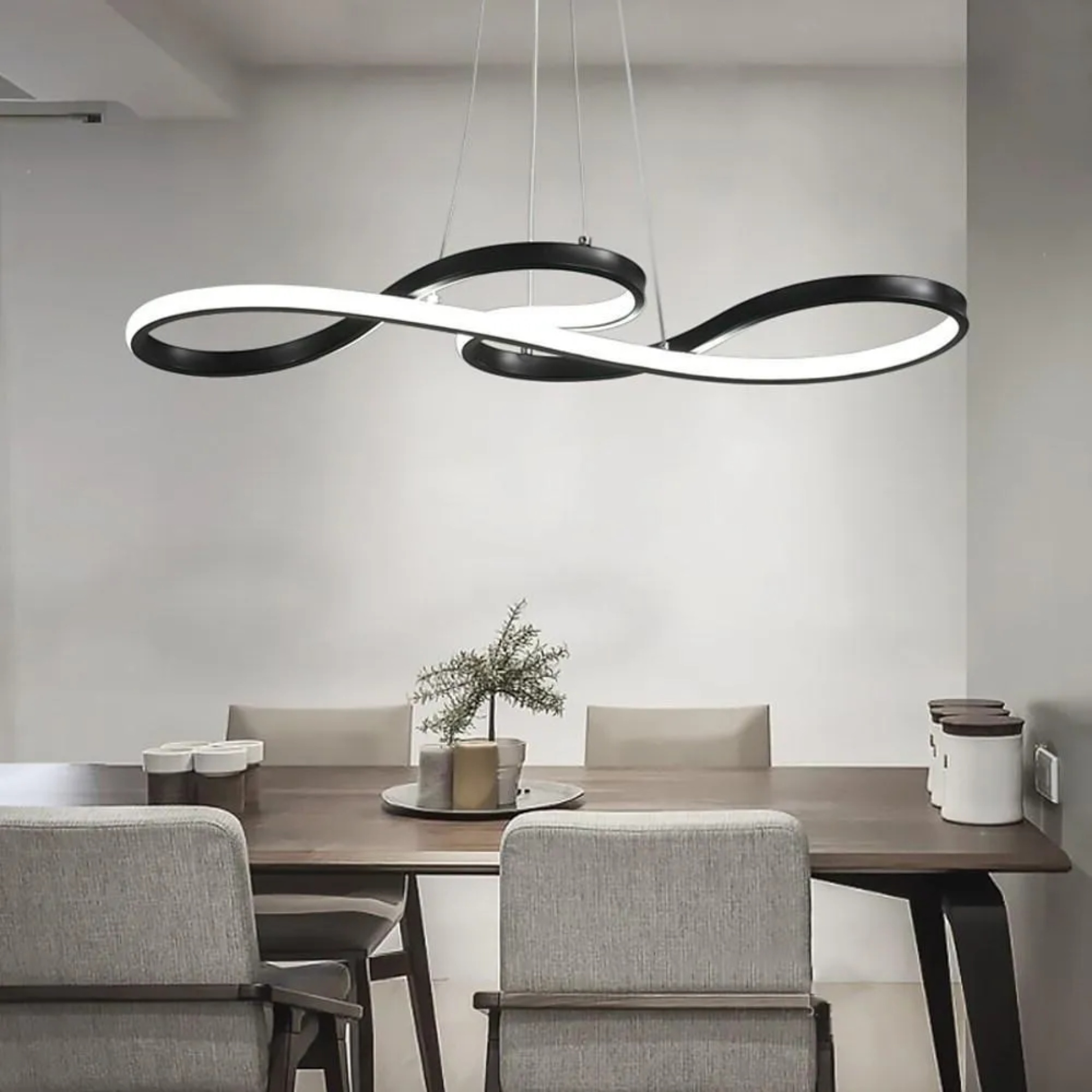 Strip silica white pendant lighting