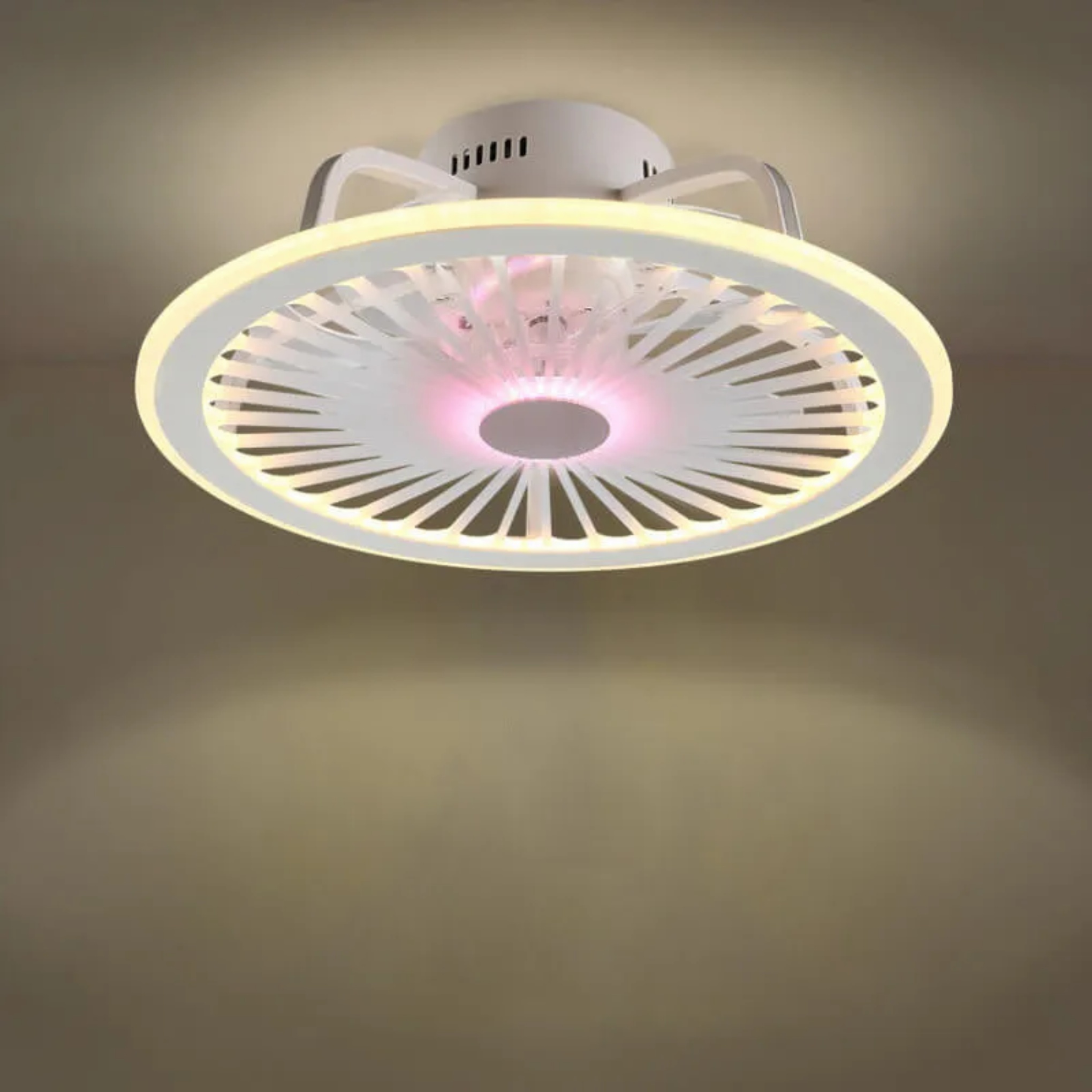 Modern round slim ceiling fans in copper — 110V-120V (US/CA