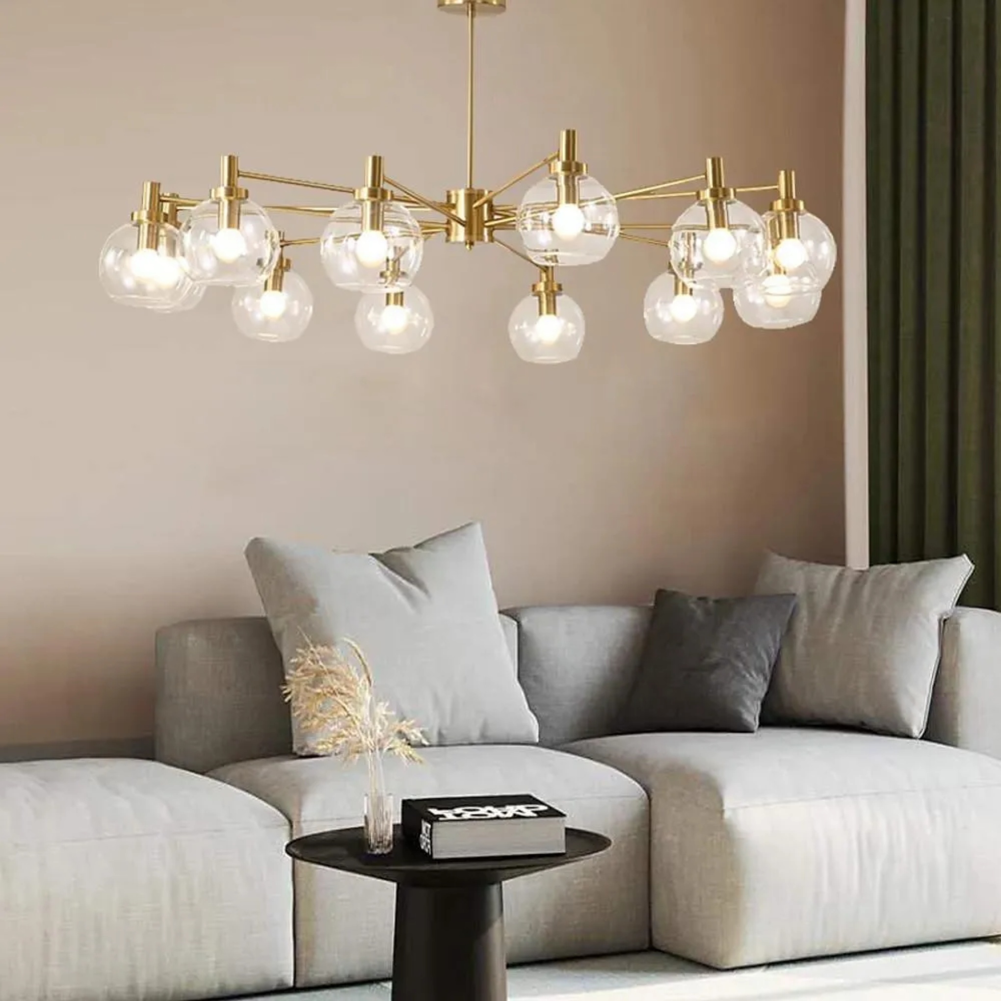 Modern sputnik glass chandeliers — Warm White (3000K)