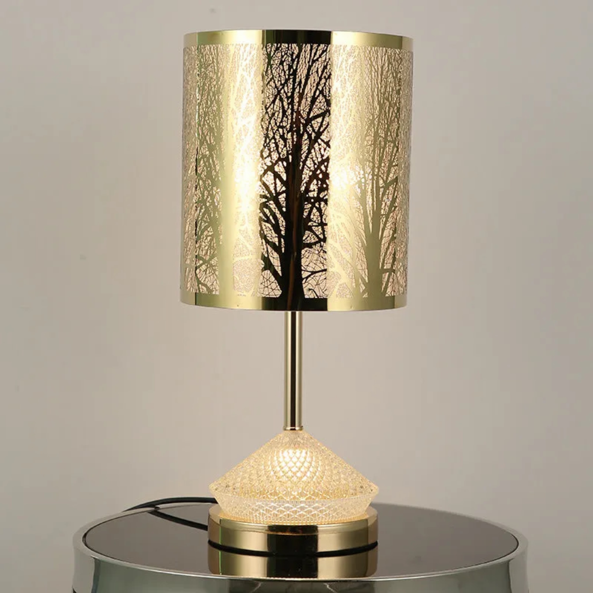 Creative transitional stainless gold table lamps — Forest / 110V-120V (US/CA)