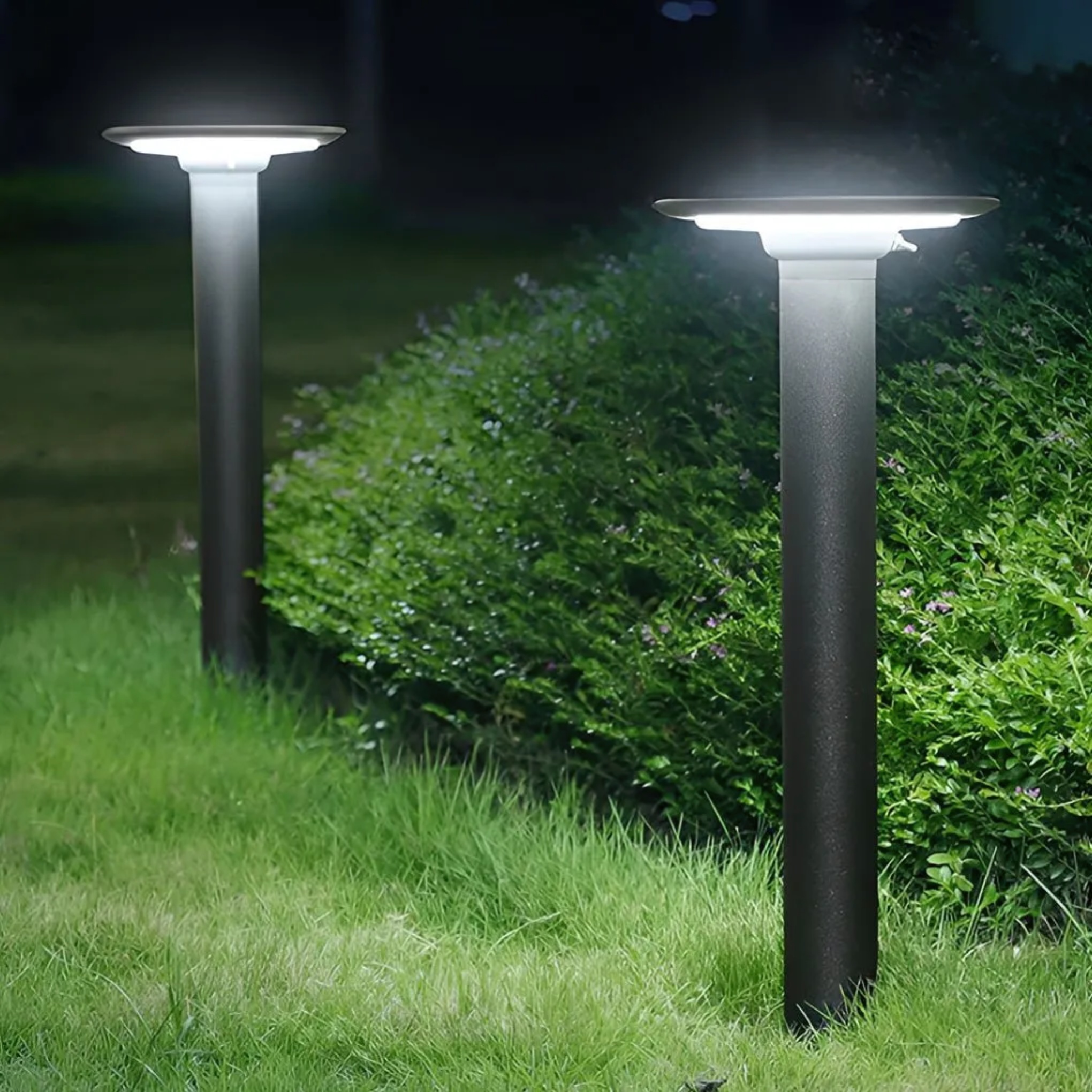 Lighom ufo-shaped synthetic landscape lighting for patio — 23.6" H / 1 Pc / Set of 1