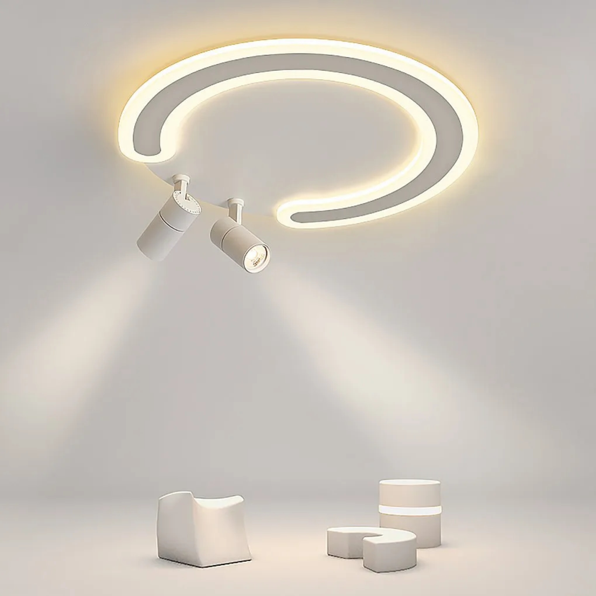 Lighom arc spotlight white directional & spot lights in synthetic — 18" Diameter / Warm White (3000K)