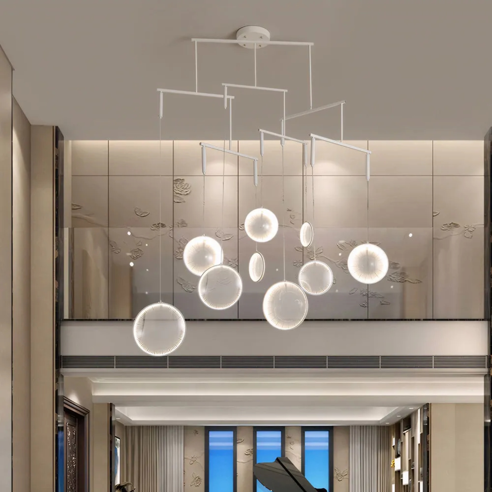 Lighom modern focus synthetic chandeliers — 3-Light