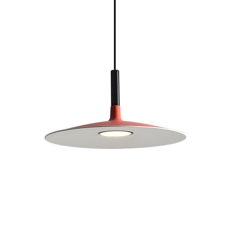 Flat Circular Design Industrial Pendant Lighting Modern Metal Kitchen Lighting Dining Room Lighting Ceiling Light-Lighom