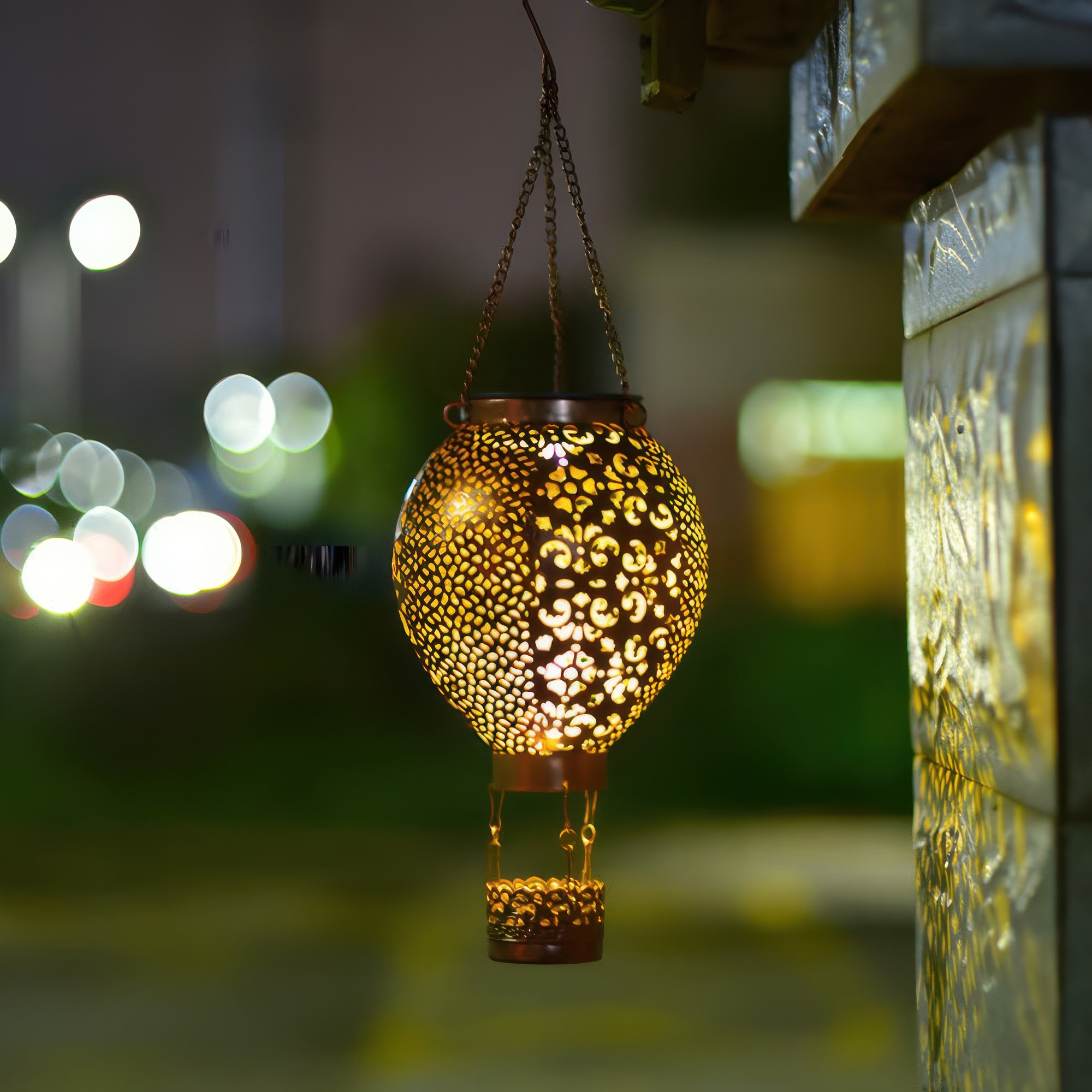 Retro hot balloon bronze outdoor lanterns & lamps, Lighom