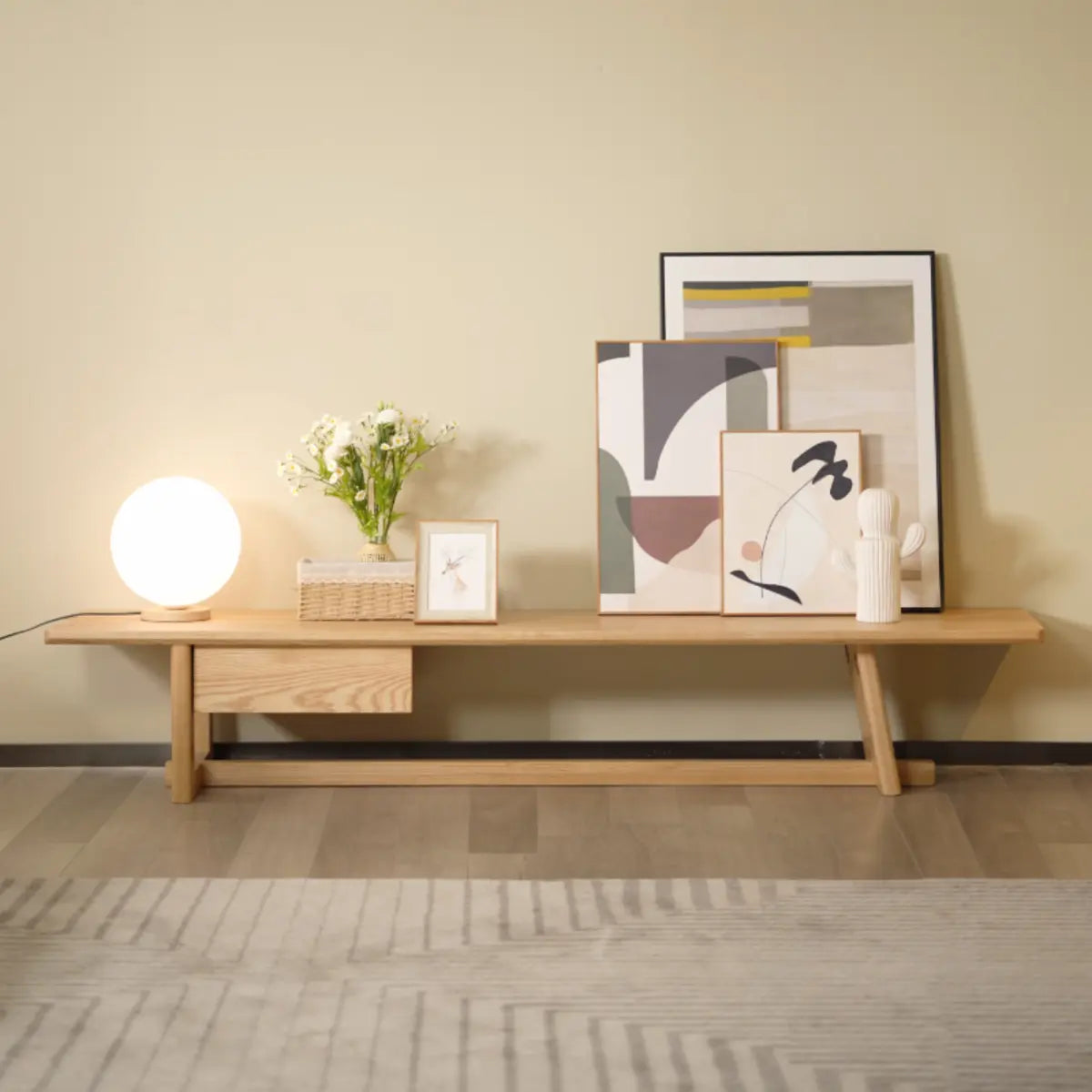 Nordic open stand tv stands in wood