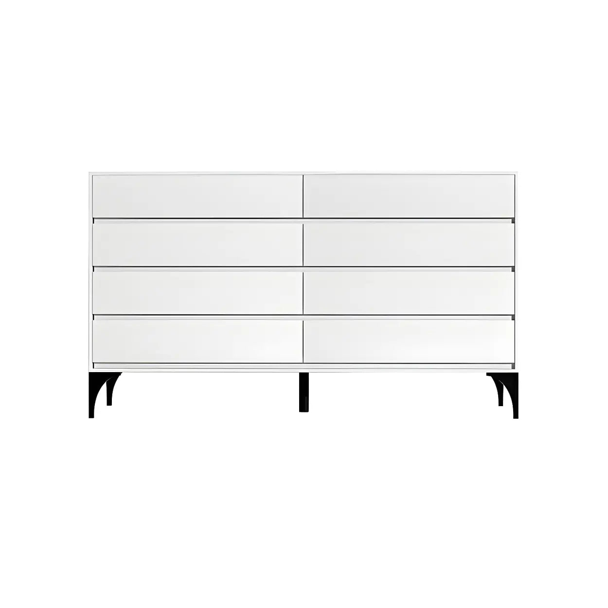 Light Gray Storage Dresser Chest — Milk Tea Color