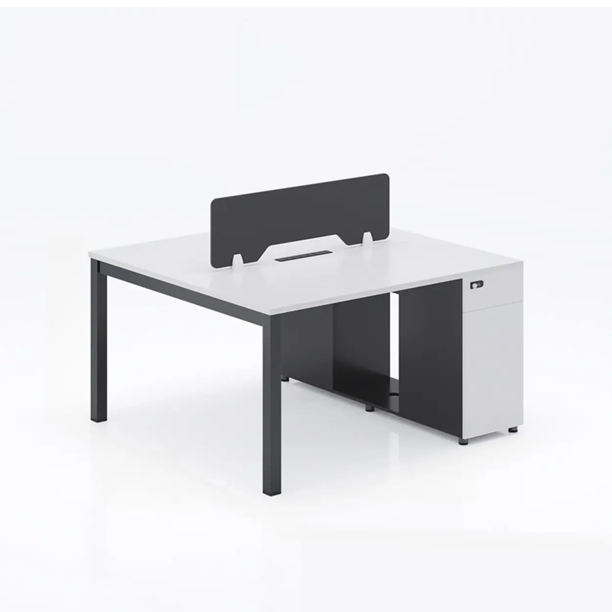 Light Wood Drawer Cabinet Office Writing Desk — Light Wood / Table Only