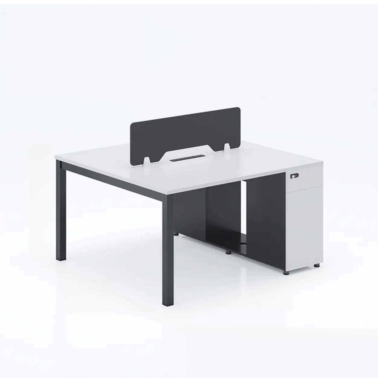 Light Wood Drawer Cabinet Office Writing Desk — Light Wood / Table Only