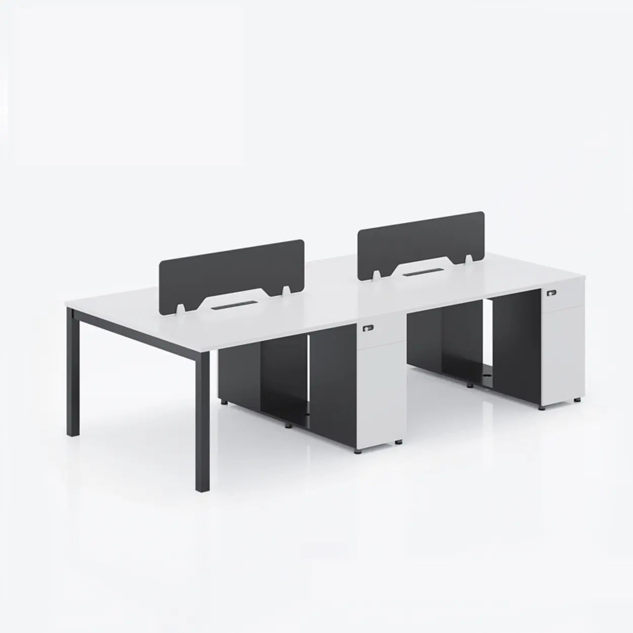 Light Wood Drawer Cabinet Office Writing Desk — Light Wood / Table Only