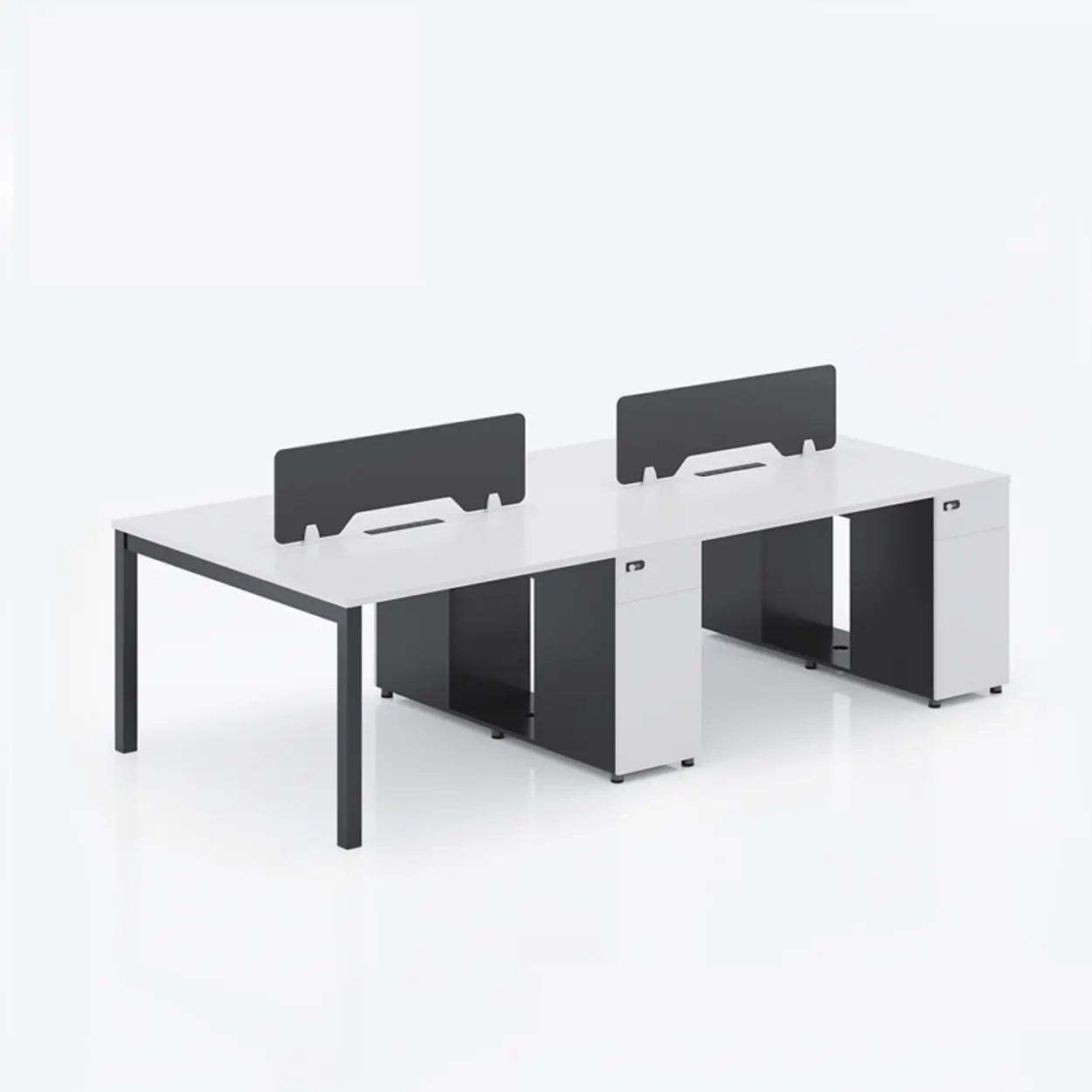 Light Wood Drawer Cabinet Office Writing Desk — Light Wood / Table Only