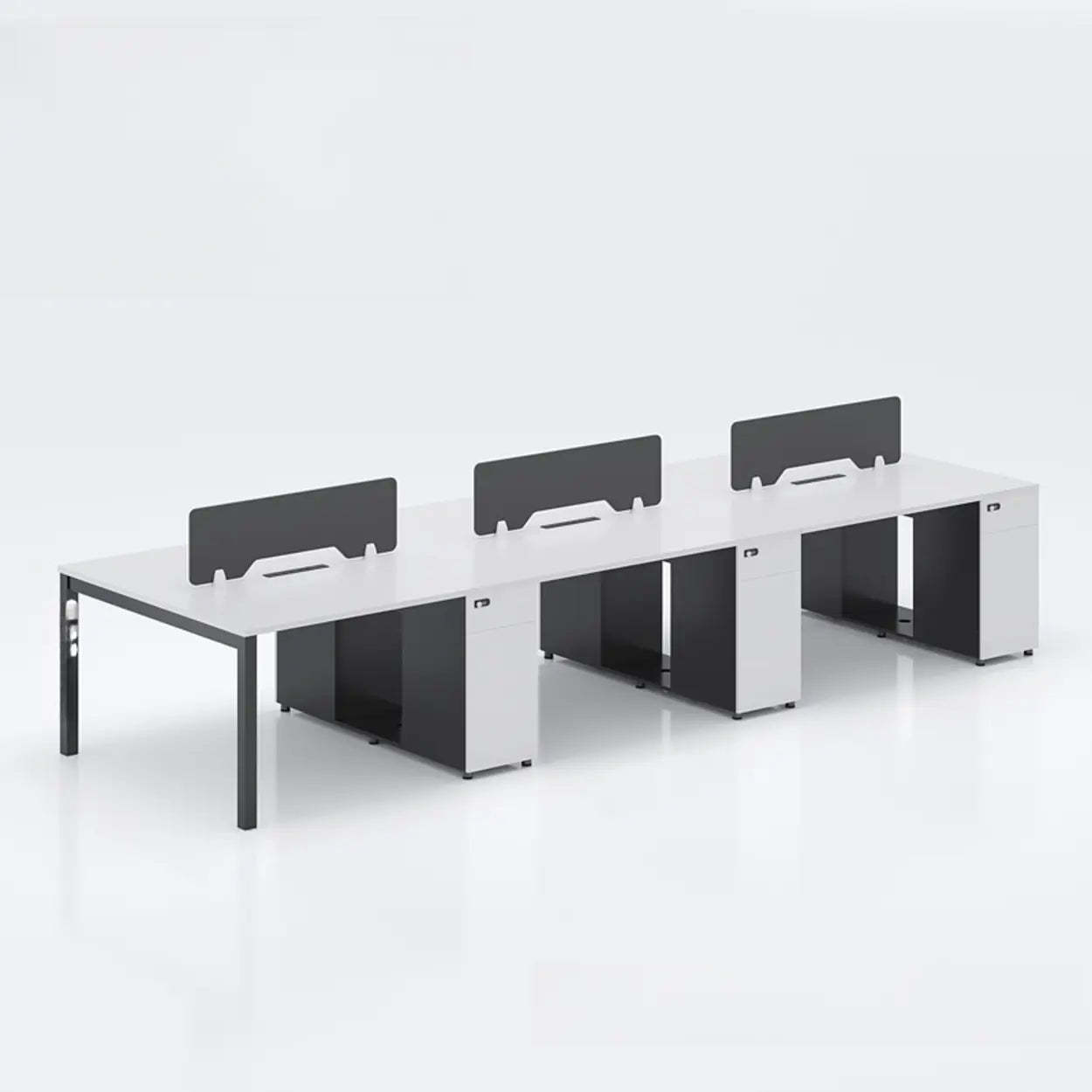 Light Wood Drawer Cabinet Office Writing Desk — Light Wood / Table Only