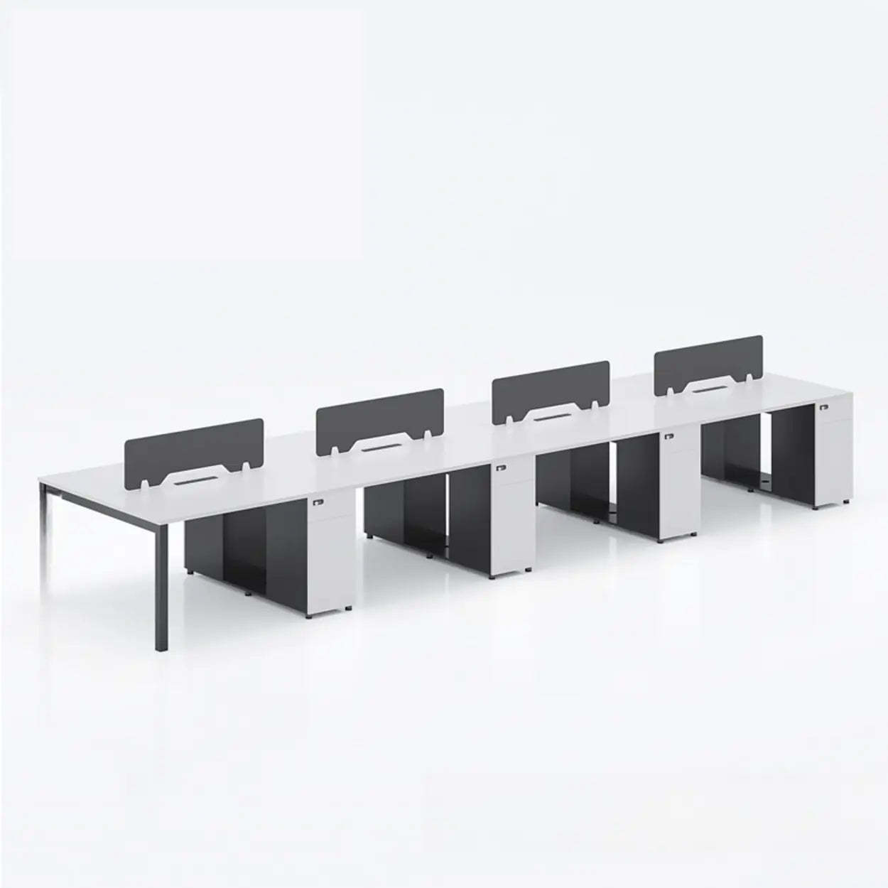 Light Wood Drawer Cabinet Office Writing Desk — Light Wood / Table Only