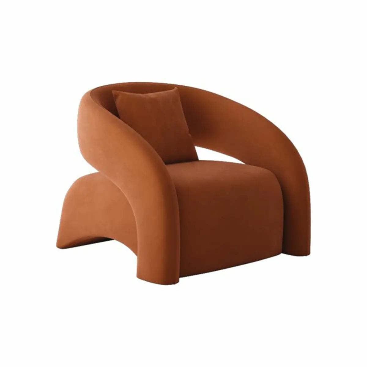 Black-White Sherpa Fixed-Back Arm Chair