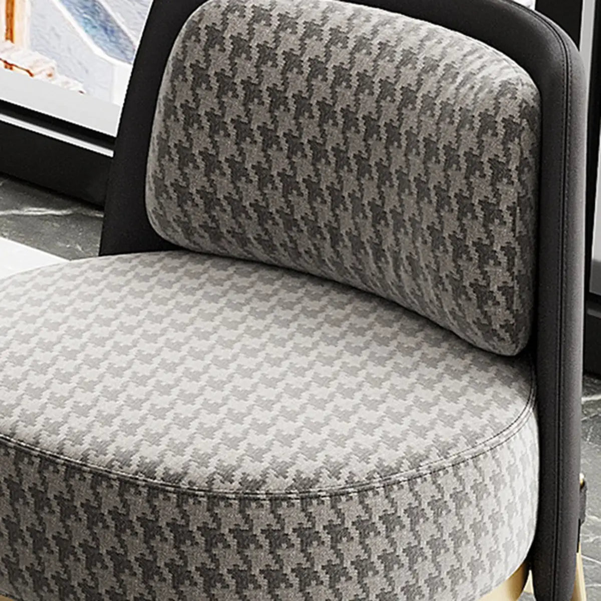 Fabric Wood Frame Living Room Accent Chair