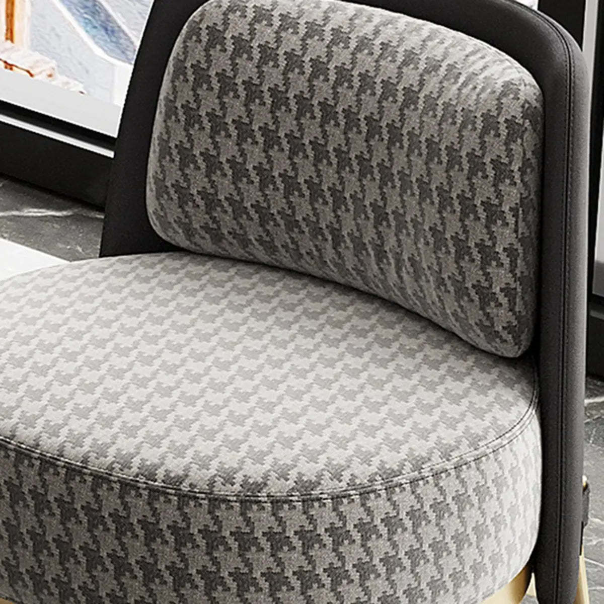 Fabric Wood Frame Living Room Accent Chair