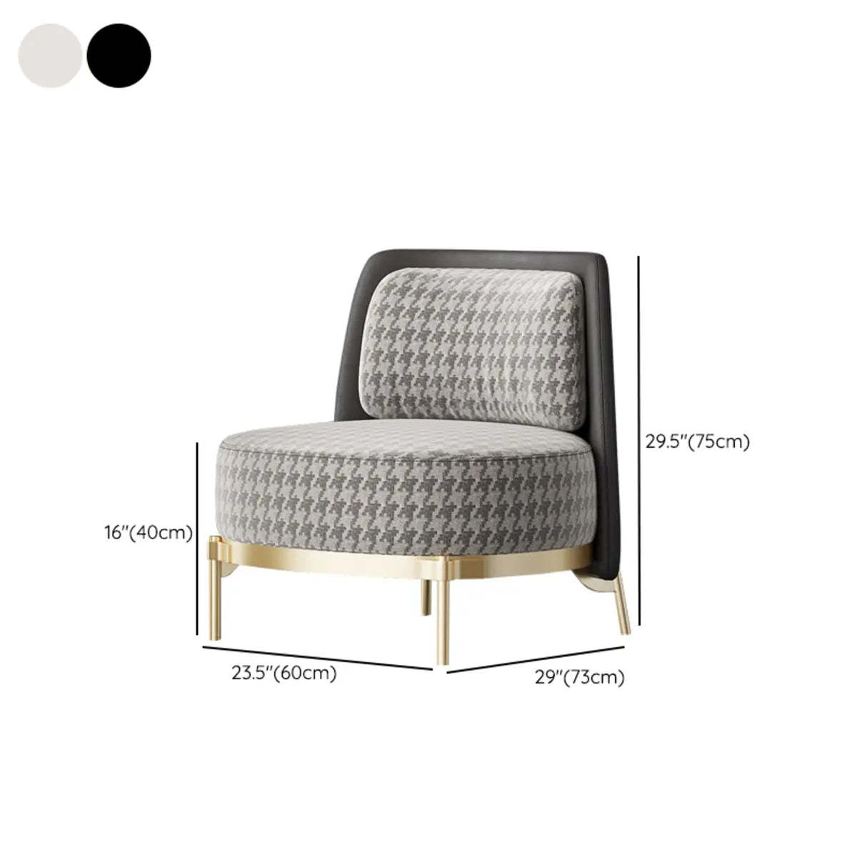 Fabric Wood Frame Living Room Accent Chair