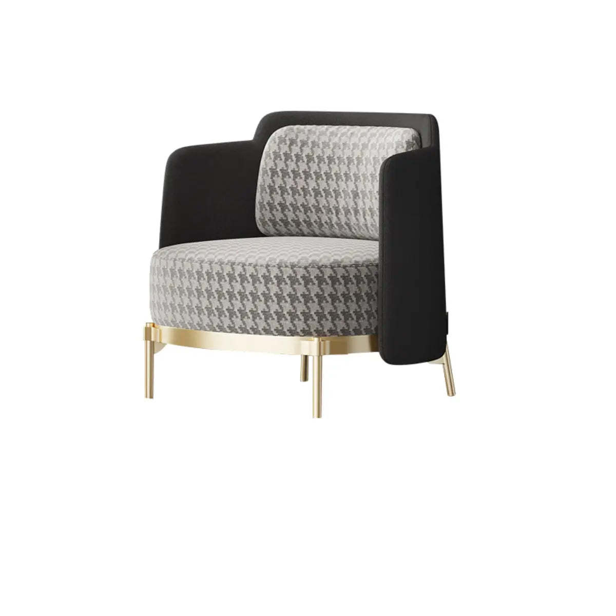 Wood modern frame office chairs — With Arm / Black