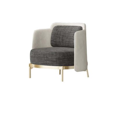 Fabric Wood Frame Living Room Accent Chair