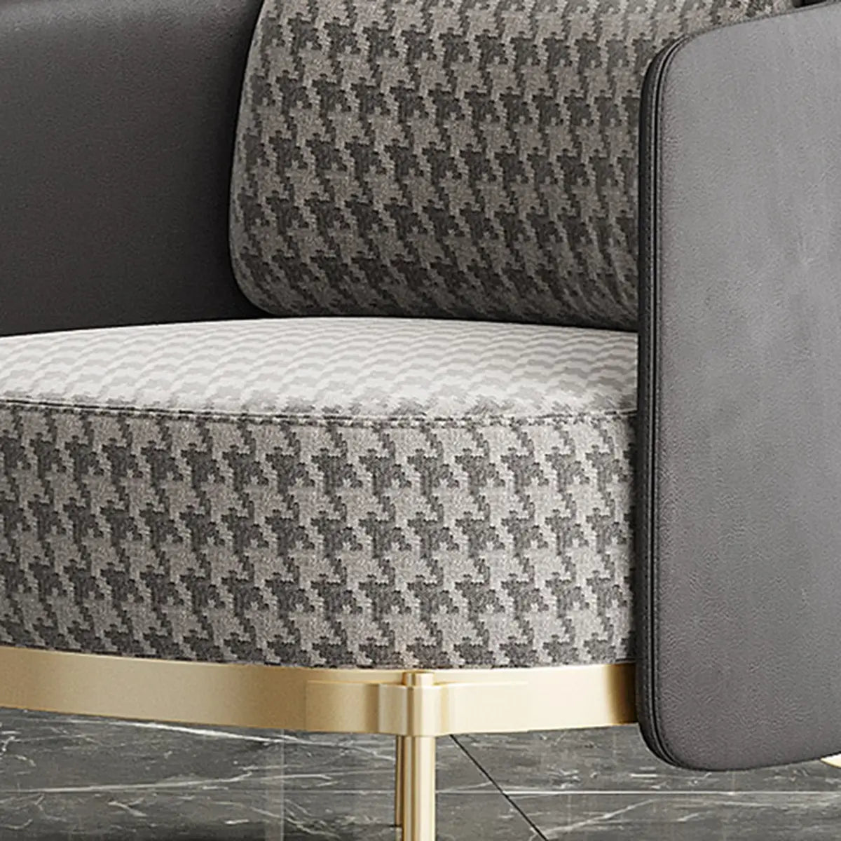 Fabric Wood Frame Living Room Accent Chair