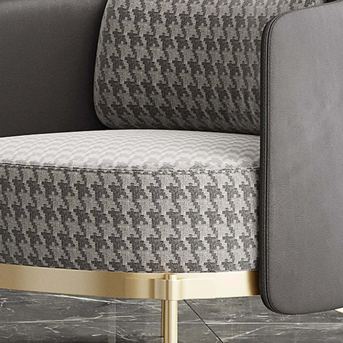 Fabric Wood Frame Living Room Accent Chair