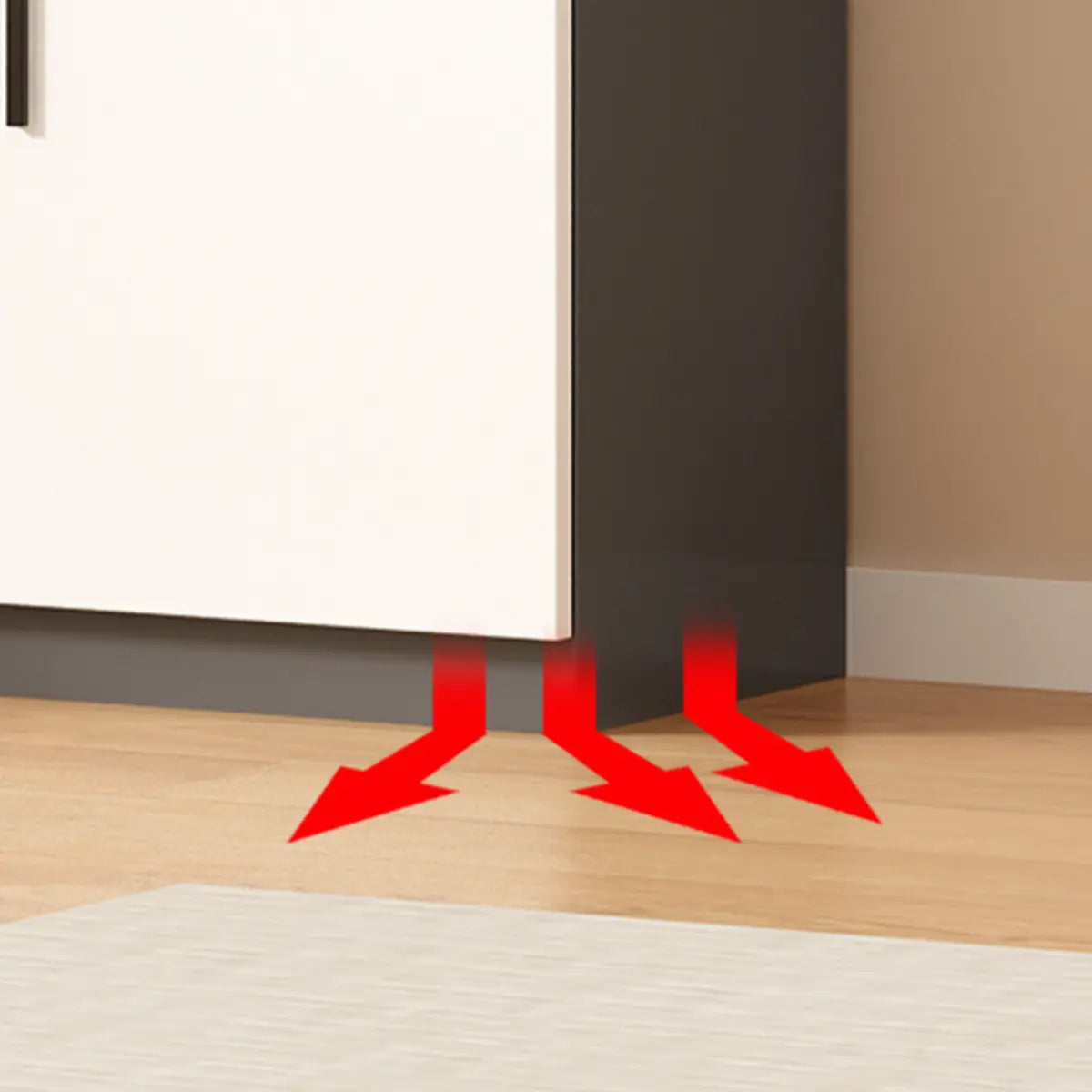 Gray 3-Shelf Glass China Display Cabinet