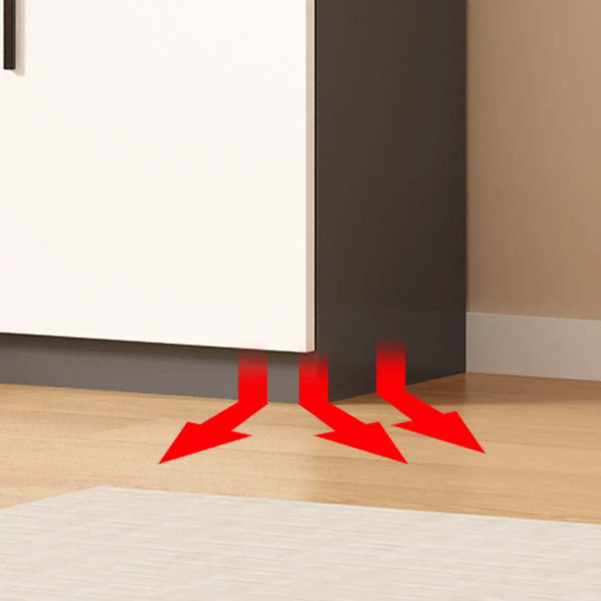 Gray 3-Shelf Glass China Display Cabinet