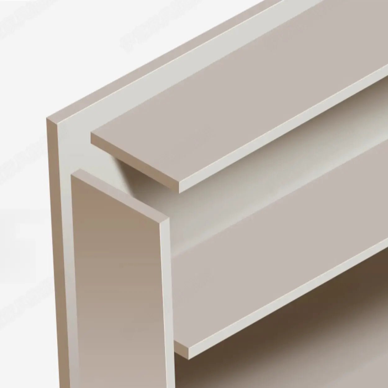 White Wood Rectangular TV Stand with Drawers — Wood