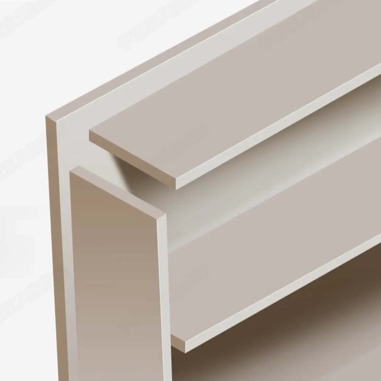 White Wood Rectangular TV Stand with Drawers — Wood