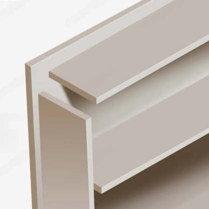 White Wood Rectangular TV Stand with Drawers — Wood