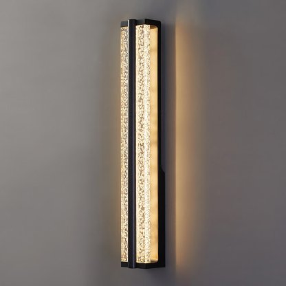Long Strip Living Room Stairs Outdoor Aisle Stainless Steel Crystal Wall Sconces-Lighom