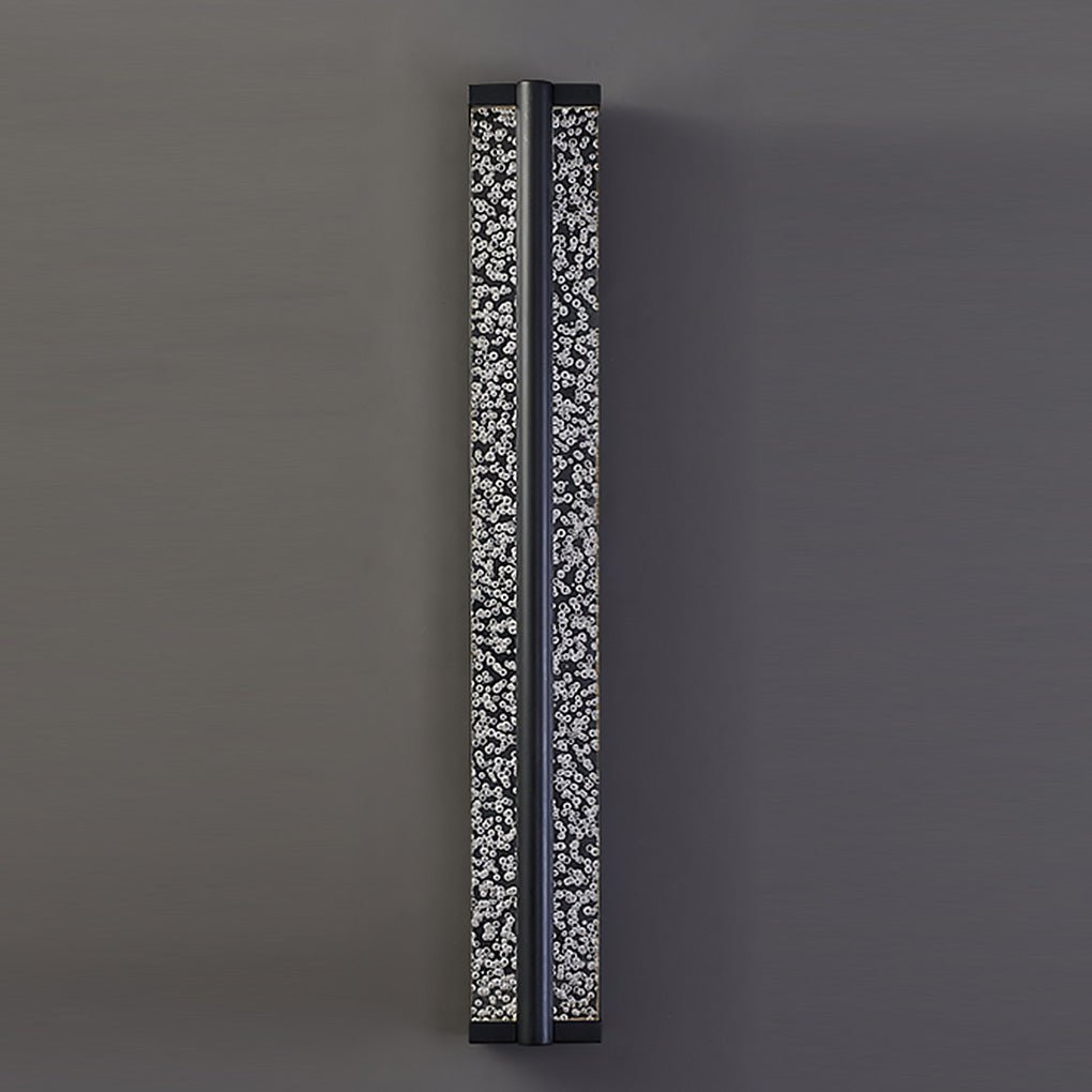 Long Strip Living Room Stairs Outdoor Aisle Stainless Steel Crystal Wall Sconces-Lighom