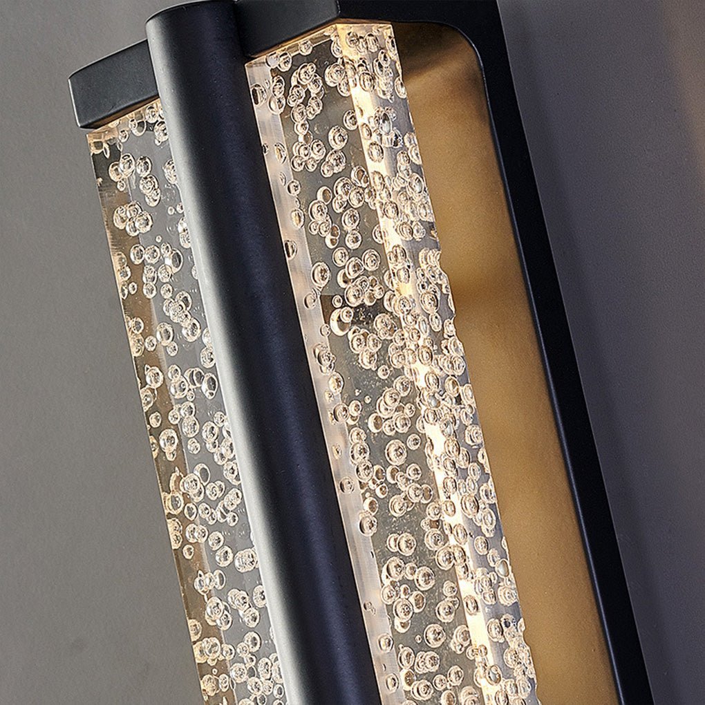 Long Strip Living Room Stairs Outdoor Aisle Stainless Steel Crystal Wall Sconces-Lighom