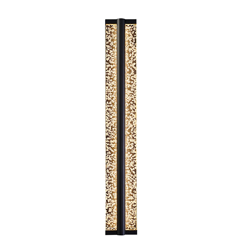 Long Strip Living Room Stairs Outdoor Aisle Stainless Steel Crystal Wall Sconces-Lighom