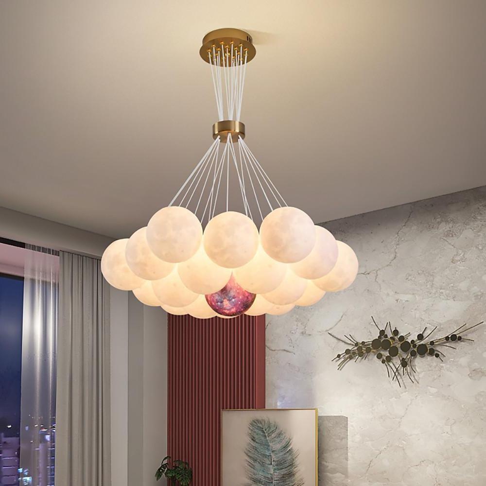 Modern Cluster Globe Chandelier Pendant Light Island Lights Hanging Lamp-Lighom