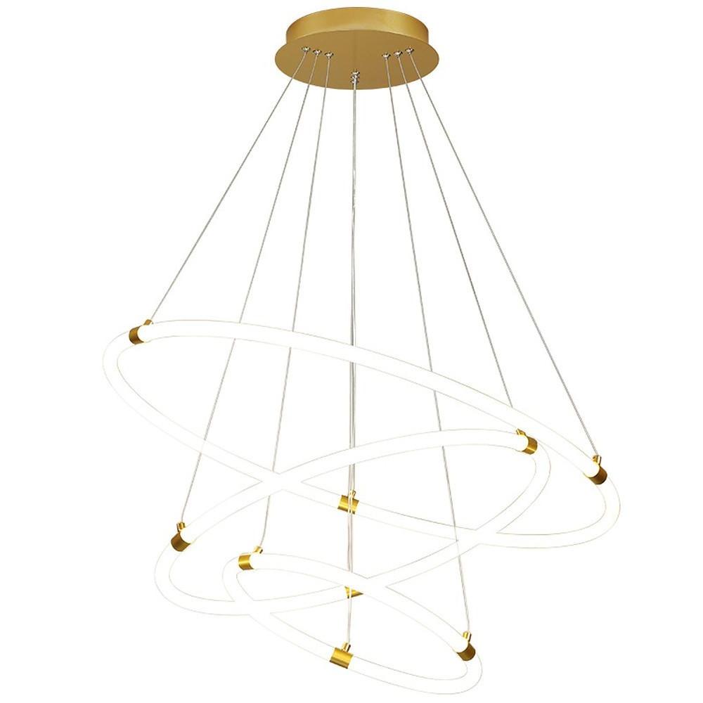 Surround Circle LED Chandelier: 2/3-Light, 4000K, Acrylic-Lighom