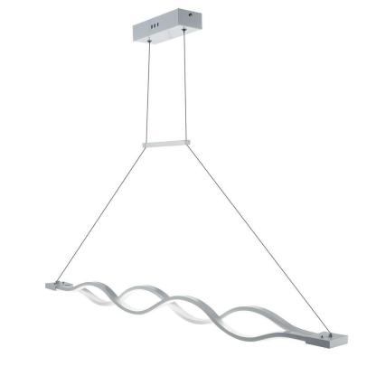 Double Wavy LED Modern Chandelier Dining Room Light Fixtures Island Lights-Lighom