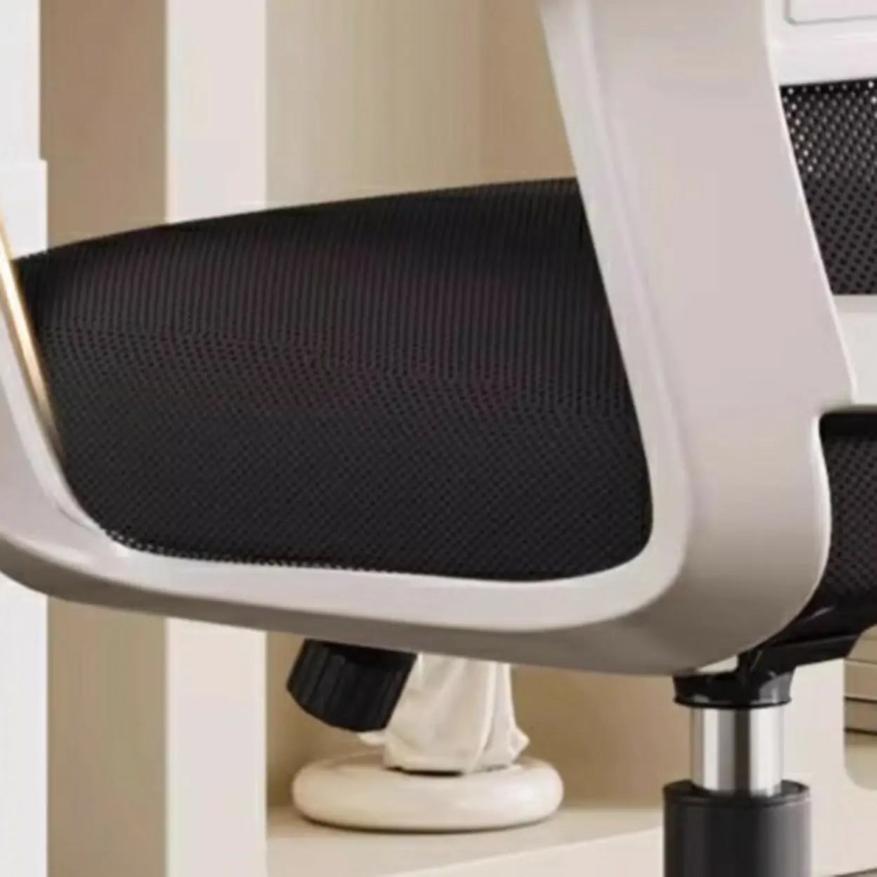Lumbar-Support Mesh Office Chair with Adjustable Seat Height