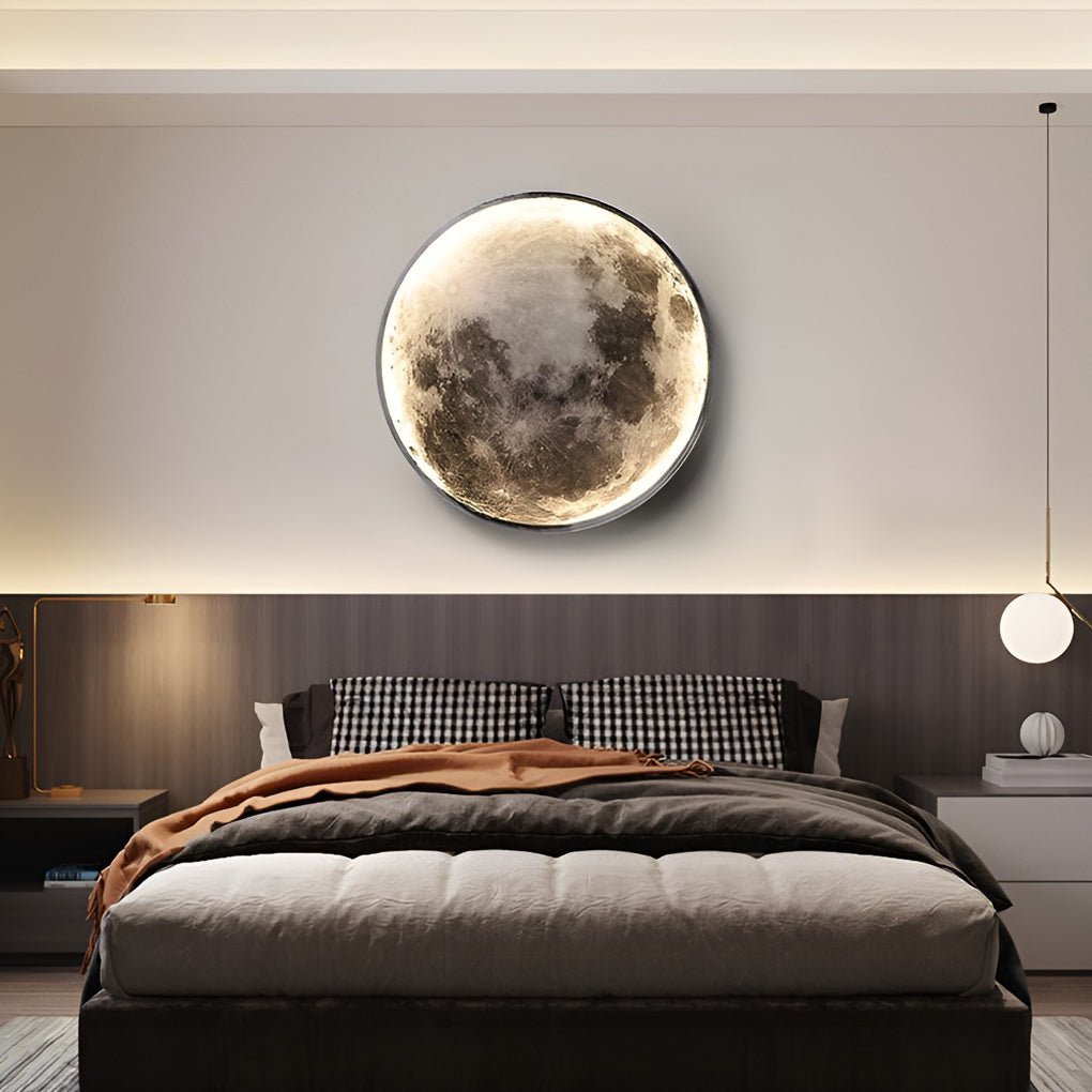 Lunar Moon Dimmable LED Modern Wall Lamp Wall Sconces Lighting Wall Lights-Lighom