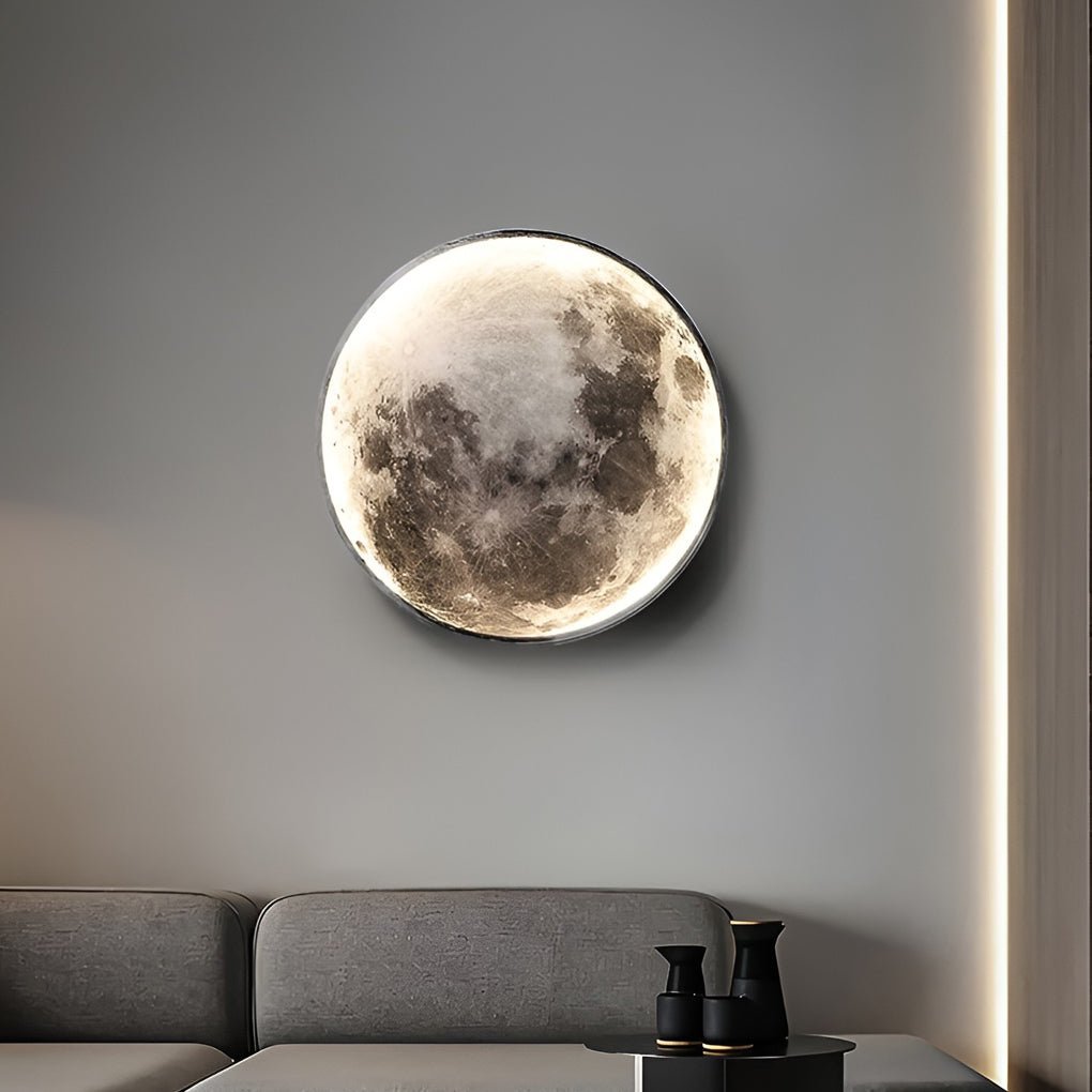 Lunar Moon Dimmable LED Modern Wall Lamp Wall Sconces Lighting Wall Lights-Lighom